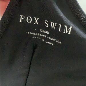 Fox swim black underwire bikini top